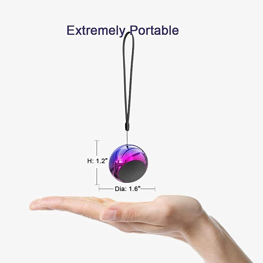 JBL Wireless Portable Small Bluetooth Speakers with Big Sound, Wireless Stereo Pairing, Metal Enclosure, IP65 Splashproof, Minimalism Design, Nylon Lanyard for Echo Dot/Smartphone