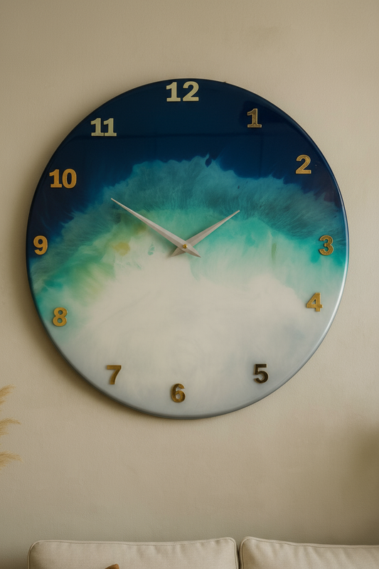 Premium Epoxy Handcrafted clock 20 Inches