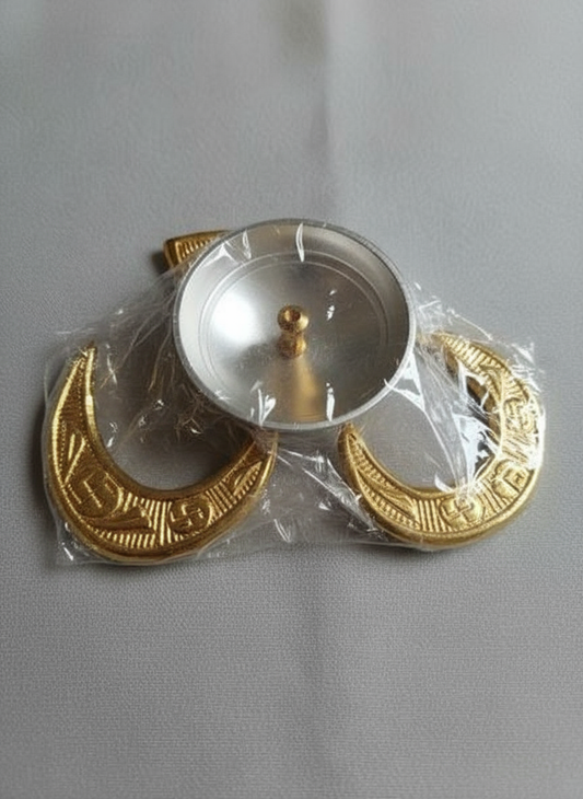 Brass Metal Diya with ॐ base
